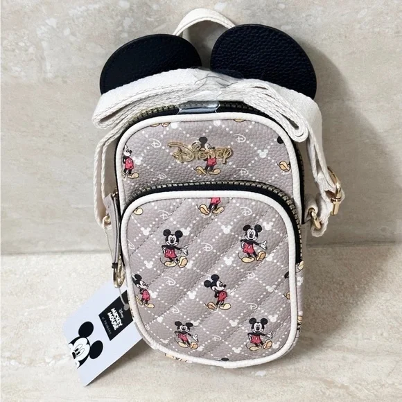 Disney Mickey Mouse Backpack, Crossbody Cell Phone Holder & Wallet - Picture 5 of 11